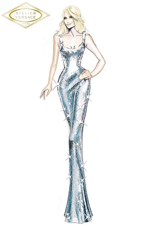 donatella versace and gianni versace dress|donatella versace design sketches.